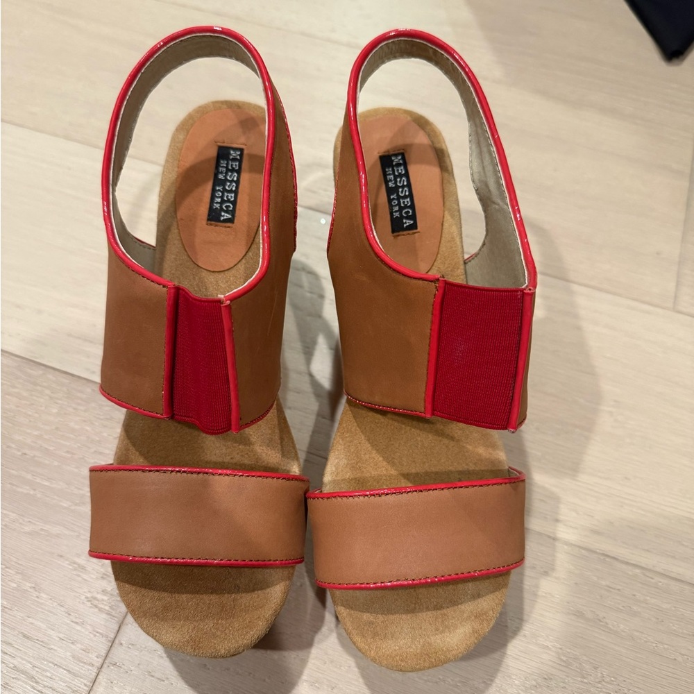 Red and Brown Women's Sandals